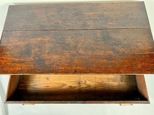 18TH CENTURY GEORGIAN OAK LOWBOY SIDE TABLE - ADDITIONAL PHOTO 5