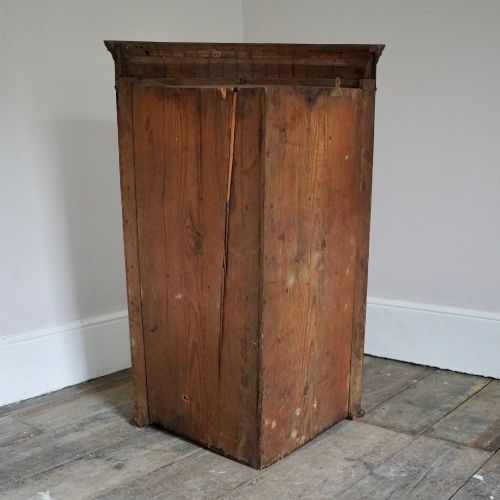 GEORGE III BOW FRONT HANGING CORNER CABINET PLUM PUDDING MAHOGANY C1780 - ADDITIONAL PHOTO 14