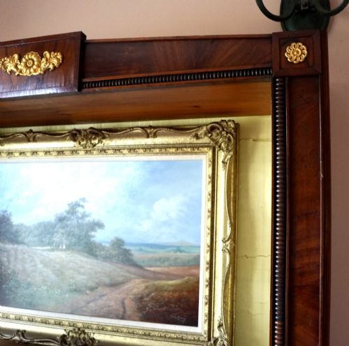 19TH CENTURY FRENCH EMPIRE STYLE ROSEWOOD OPEN BOOKCASE BRASS MOUNTED ADJUSTABLE SHELVES - ADDITIONAL PHOTO 3