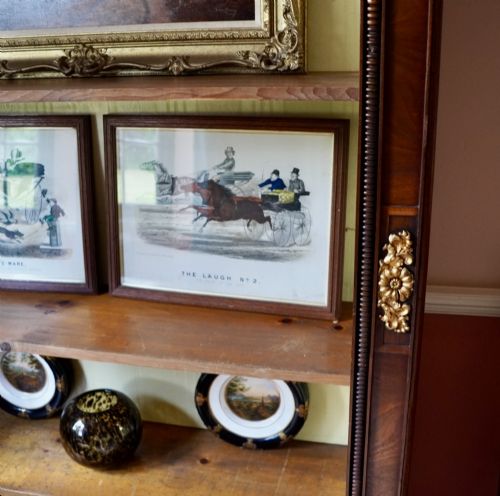 19TH CENTURY FRENCH EMPIRE STYLE ROSEWOOD OPEN BOOKCASE BRASS MOUNTED ADJUSTABLE SHELVES - ADDITIONAL PHOTO 5