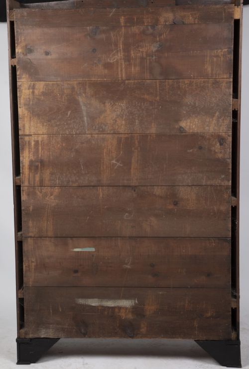 19TH CENTURY FRENCH EMPIRE STYLE ROSEWOOD OPEN BOOKCASE BRASS MOUNTED ADJUSTABLE SHELVES - ADDITIONAL PHOTO 11