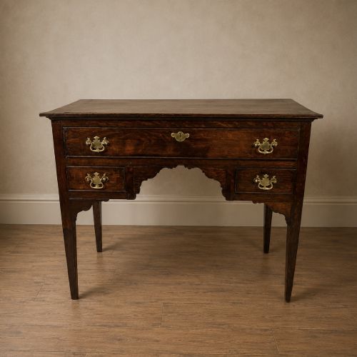 18th Century Georgian Oak Lowboy Side Table