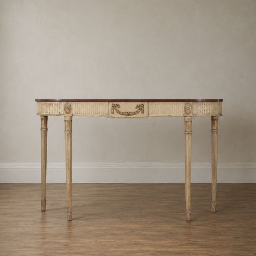 Georgian Style Painted & Gilt Pier Console Table C.1900