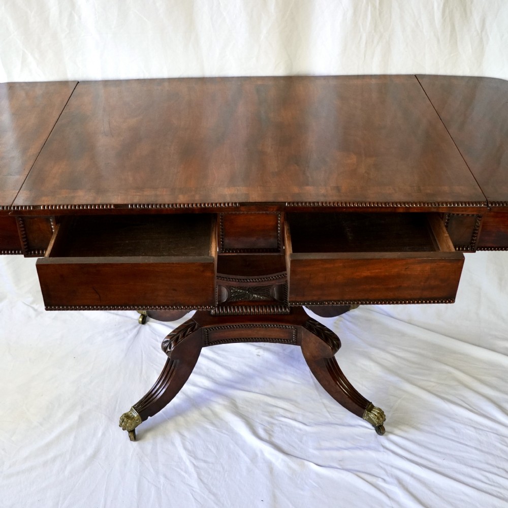 Fine Regency Mahogany Sofa Table in the Manner of William Trotter View III