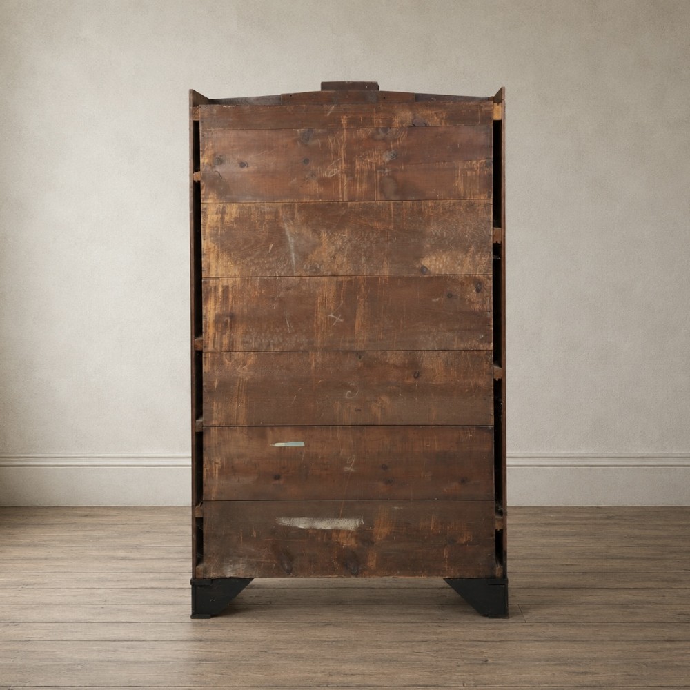 A nineteenth-century French Empire style rosewood open bookcase featuring brass mounts and adjustable shelves above vertical dividers. View IV