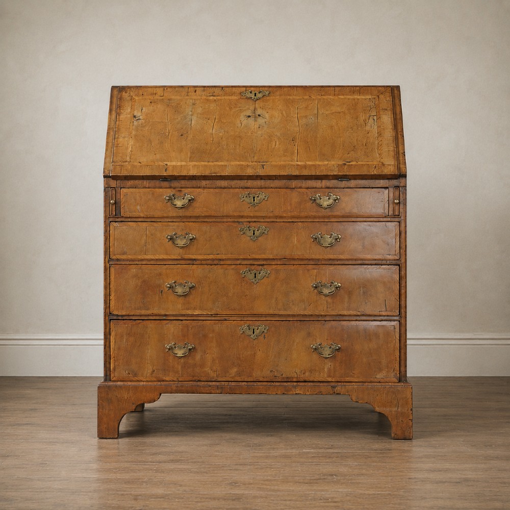 Early Georgian Walnut Bureau