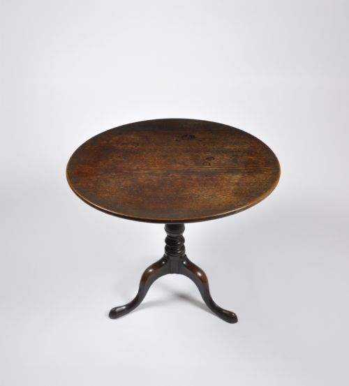A GEORGE III UNTOUCHED MAHOGANY TRIPOD TABLE - ADDITIONAL PHOTO 1