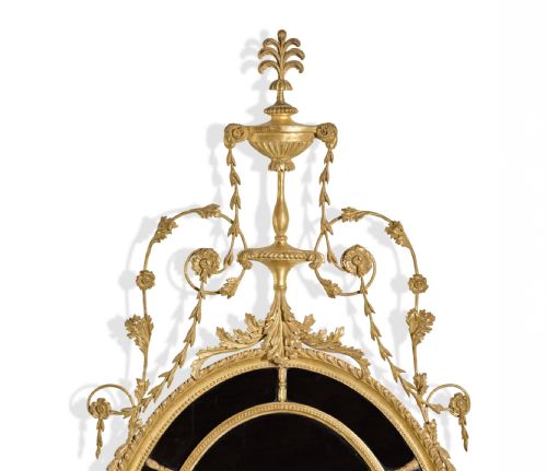 AN IMPORTANT PAIR OF ADAM PERIOD GILTWOOD MIRRORS - ADDITIONAL PHOTO 1
