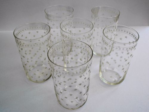 A Fabulous Set of Six Late Victorian Water Glasses