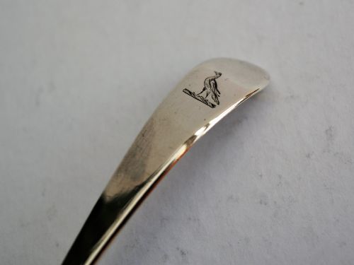 fig 1. A rare 18th Century Silver Spice Sifter Spoon