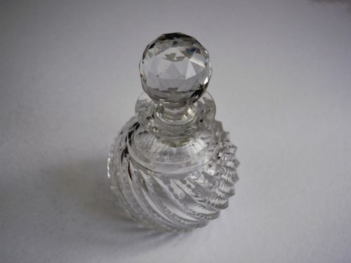 fig 1. An attractive late Victorian glass perfume bottle
