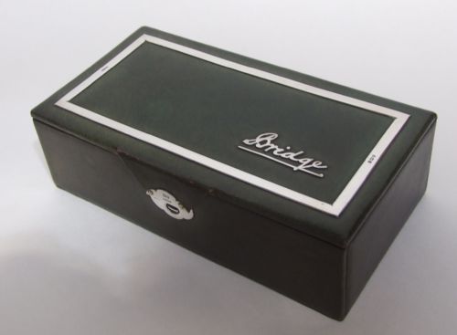 fig 1. A superb Edwardian silver mounted Bridge box.