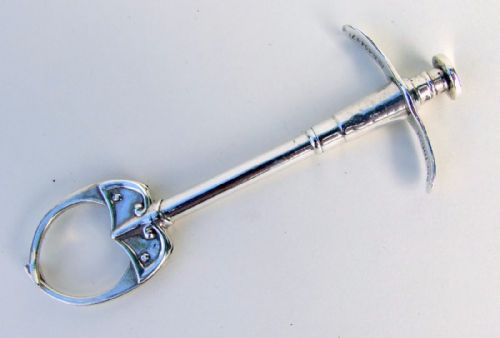 A Superb Pair of Sprung Silver Arts & Crafts Tongs.