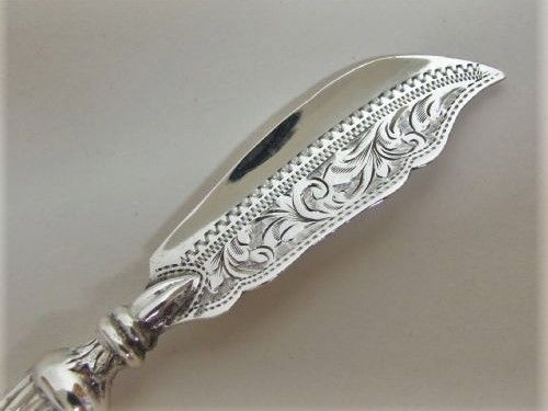 A Gorgeous Small Edwardian Silver Butter Knife.