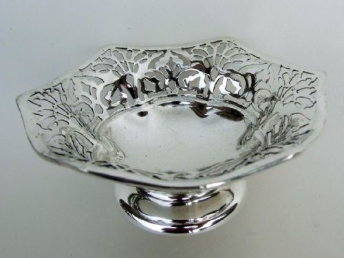A Charming Pierced Silver Bonbon/trinket Dish.