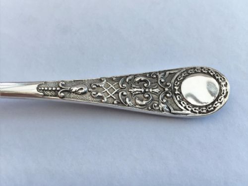 fig 1. A lovely Victorian silver boxed christening spoon