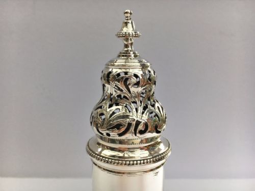 fig 2. Magnificent George III silver sugar caster
