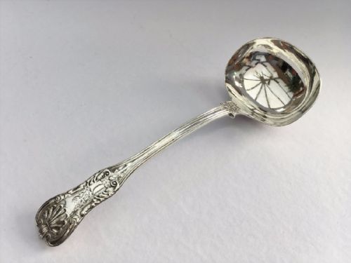 A Rare Glasgow Early Victorian Silver Gravy/ Sauce Ladle