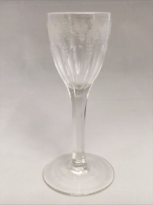 A Tall Late Victorian Cordial Glass
