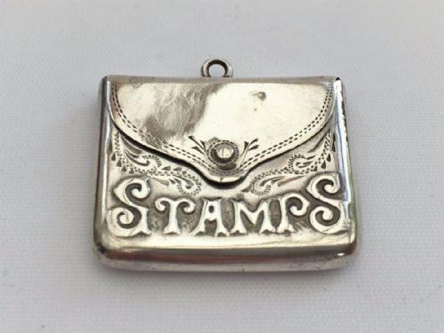 A Lovely Edwardian Silver Stamp Case.