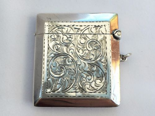 fig 1. A charming George V silver vesta.