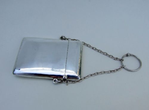 fig 1. A stylish George V silver card case.