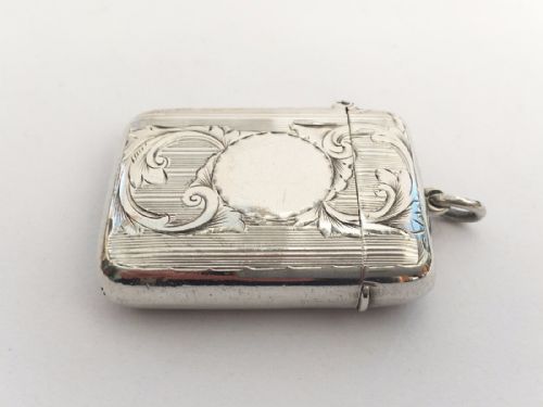 A Superior Engraved Victorian Silver Vesta