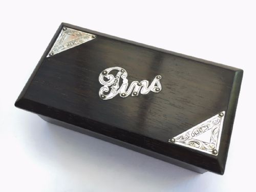 fig 1. A charming George V ebony and silver pin box