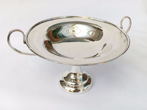 fig 1. A handsome Edwardian silver pedestal dish.