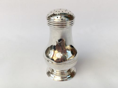 A Rare George II Silver Muffineer.