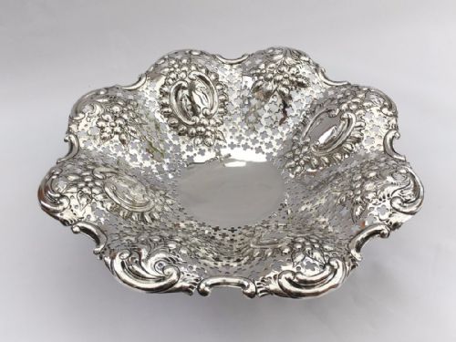 A Fabulous Small Victorian Silver Pedestal Fruit Bowl.