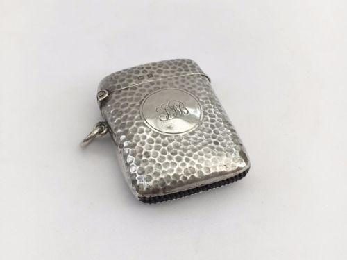 An Unusual Arts and Crafts Edwardian Silver Vesta.