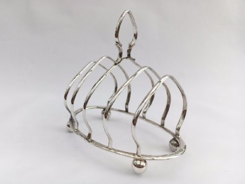 A Good Art Deco Silver Toast Rack.
