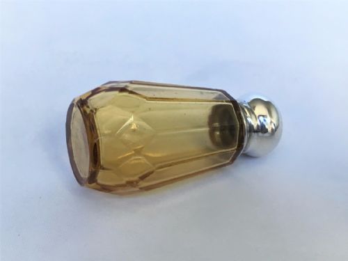 fig 1. A delightful silver mounted amber perfume.