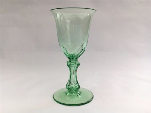 A Fabulous Victorian Uranium Green Wine Glass.