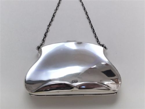 fig 1. A gorgeous Chester silver purse.