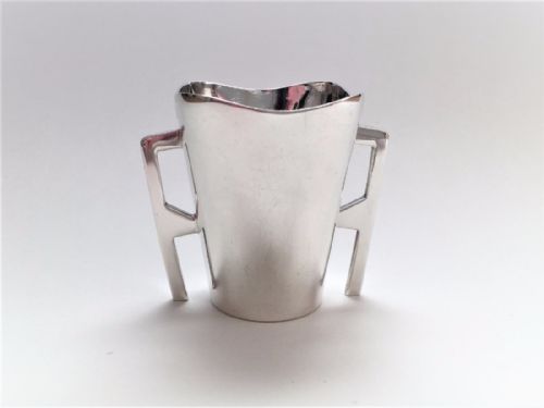 A Futuristic Irish Edwardian Silver Loving Cup.