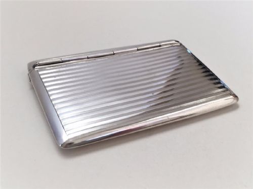 fig 1. An elegant George V silver card case.