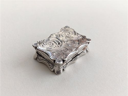 fig 1. A delightful Victorian silver vinaigrette.