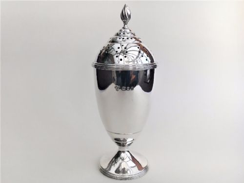 A Large Harrods Silver Sugar Caster.