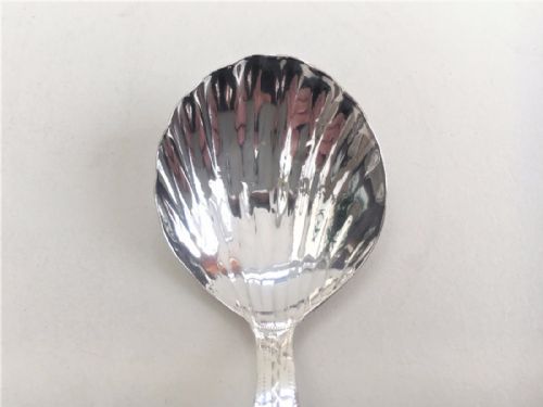 fig 1. An 18th Century silver caddy spoon.