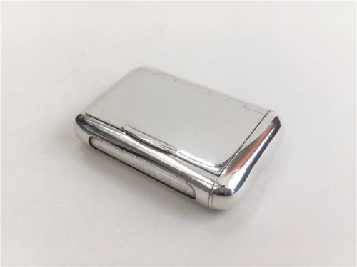 fig 1. A fabulous Edwardian silver tinderbox.