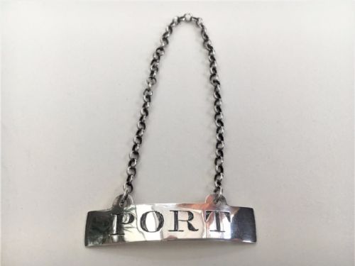 A Rare Newcastle Georgian Silver Port Label.