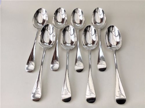 fig 1. Outstanding silver canteen of cutlery for twelve persons by the sought-after George Adams