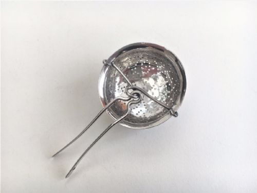 fig 1. A rare Georgian silver tea strainer.