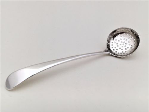 fig 1. An 18th century silver spice sifting spoon.