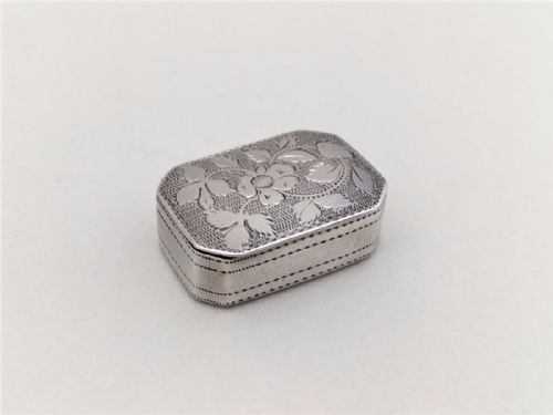 A Delightful Georgian Silver Patch Box.