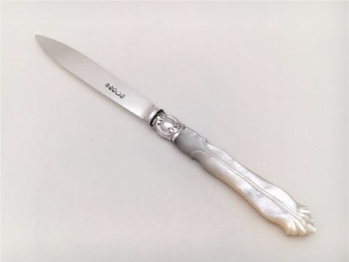 An Excellent Victorian Silver Bladed Letter Opener.