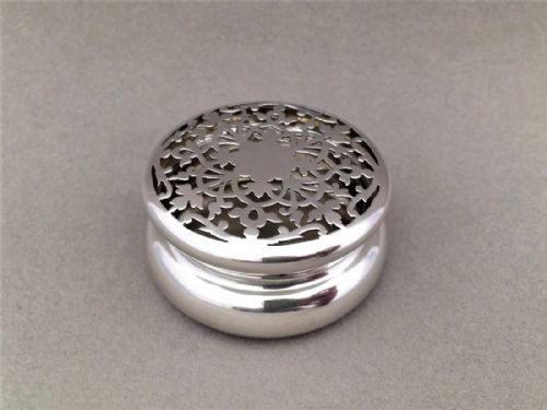 A Charming Pierced Silver Pot Pourri Pot.