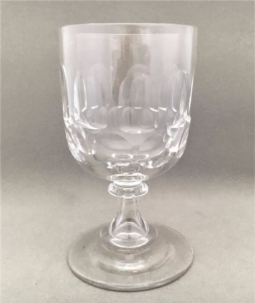 A Large Victorian Cut Glass Goblet.